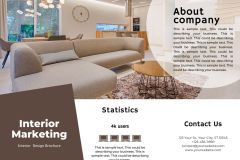 Modern Interior Trifold Brochure